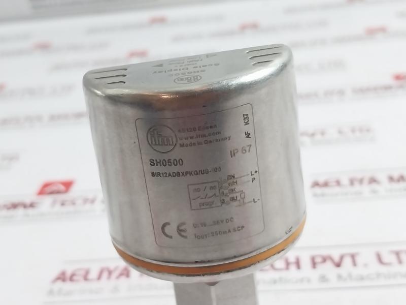 Ifm Sh0500 Flow Monitor Scale Display Sir12Adbxpkg/Us-100 19-36Vdc