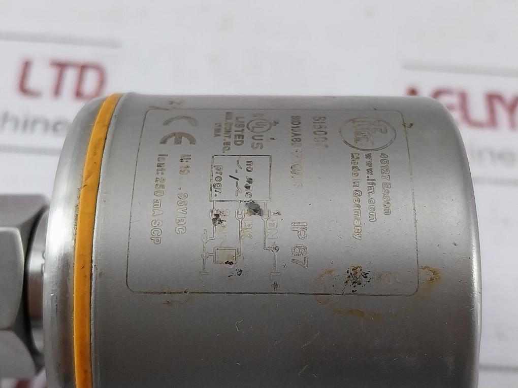 Ifm Si5000 Compact Flow Monitor Sensor In Ss Housing 18-36vdc Ip67 250ma