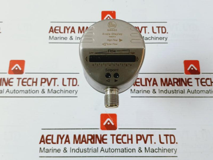 Ifm Si5000 Scale Display Flow Monitor 19–36V Dc Sid10Abbfpkg/Us 250Ma Scp Ip67