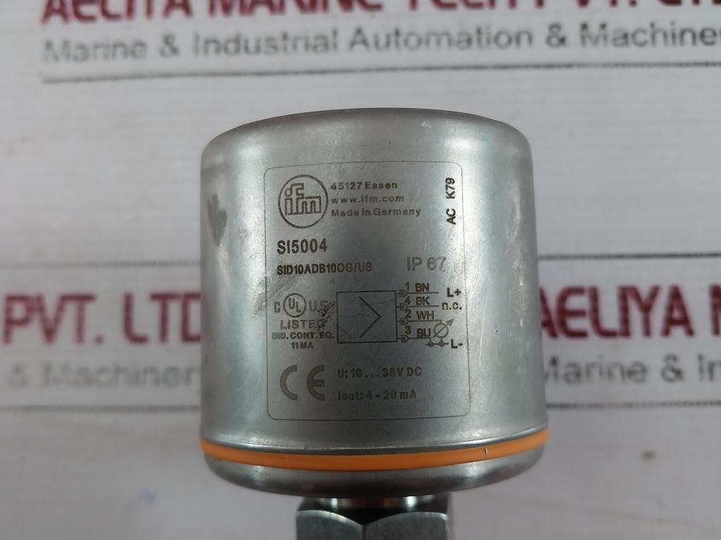 Ifm Si5004 Scale Display Flow Monitor Ip67 19-36 Vdc 4-20Ma Ac K79