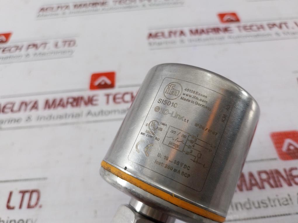 Ifm Si5010 Compact Flow Monitor Sensor In Ss Housing 18-36vdc 250ma Ip65/ip67