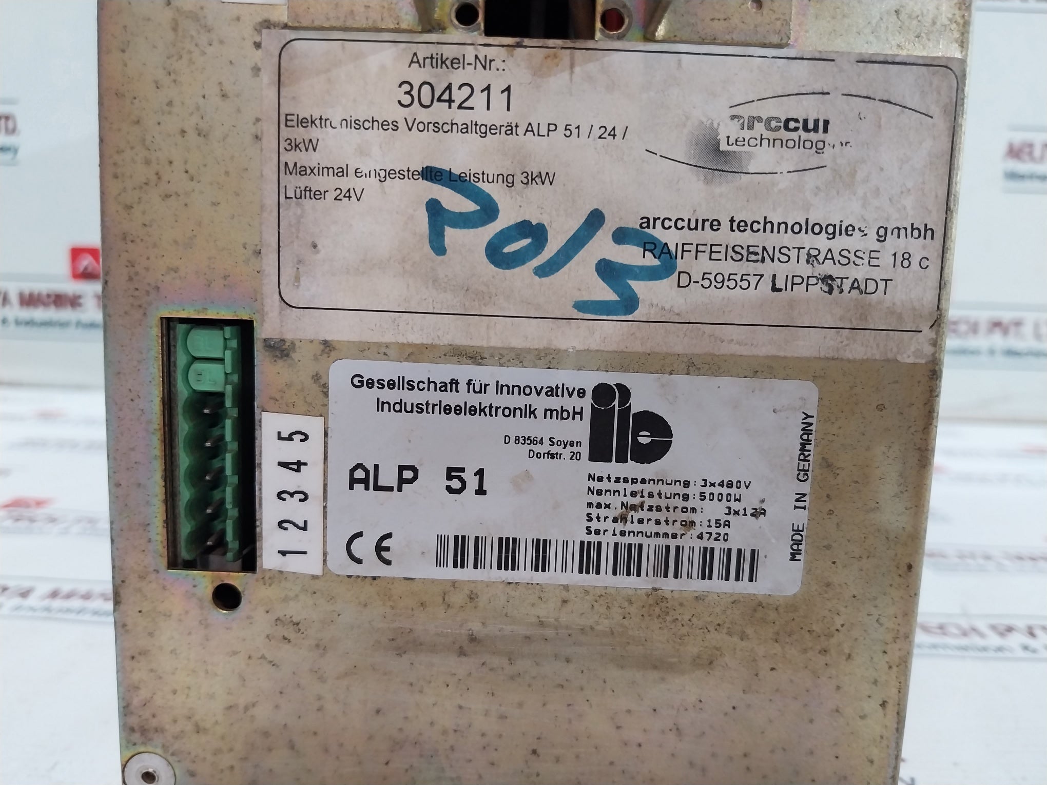 Iie Alp 51 Power Supply Module 3X480V 5000W 15A