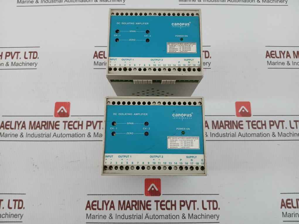 Iii F2A 4242 M-2 Dc Isolating Amplifier Canopus Instruments Input 4-20 Madc