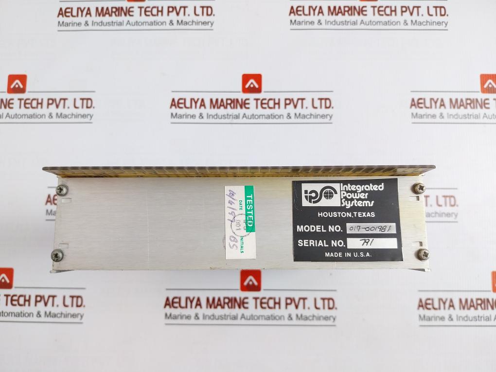Iintegrated Power System Rack Module 9603, 1026, 2641, 2643 50Vdc Max 017-001981