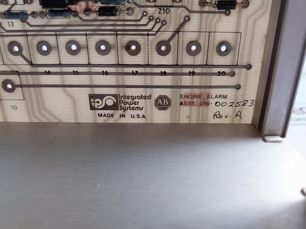 Iintegrated Power System Rack Module 9603, 1026, 2641, 2643 50Vdc Max 017-001981