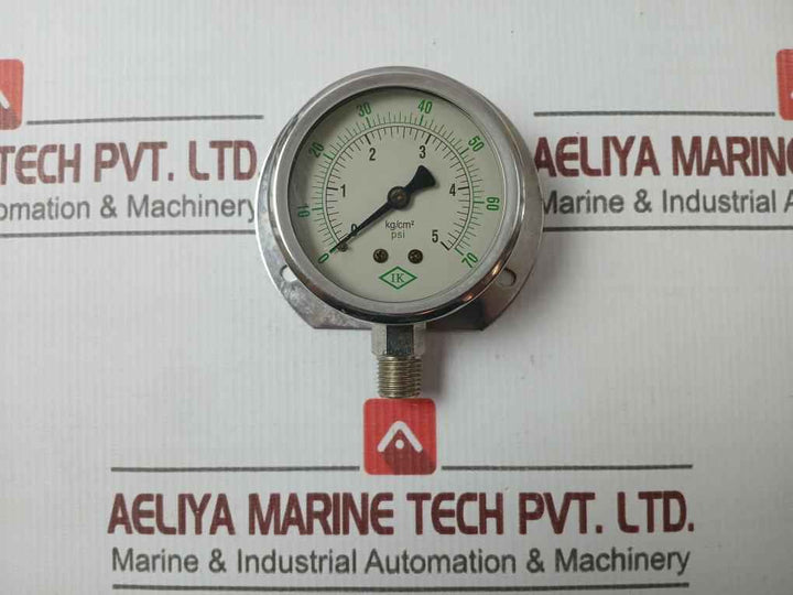 Ik 60-l-a Pressure Gauge 1/4” Pt 0-5Kg/Psi