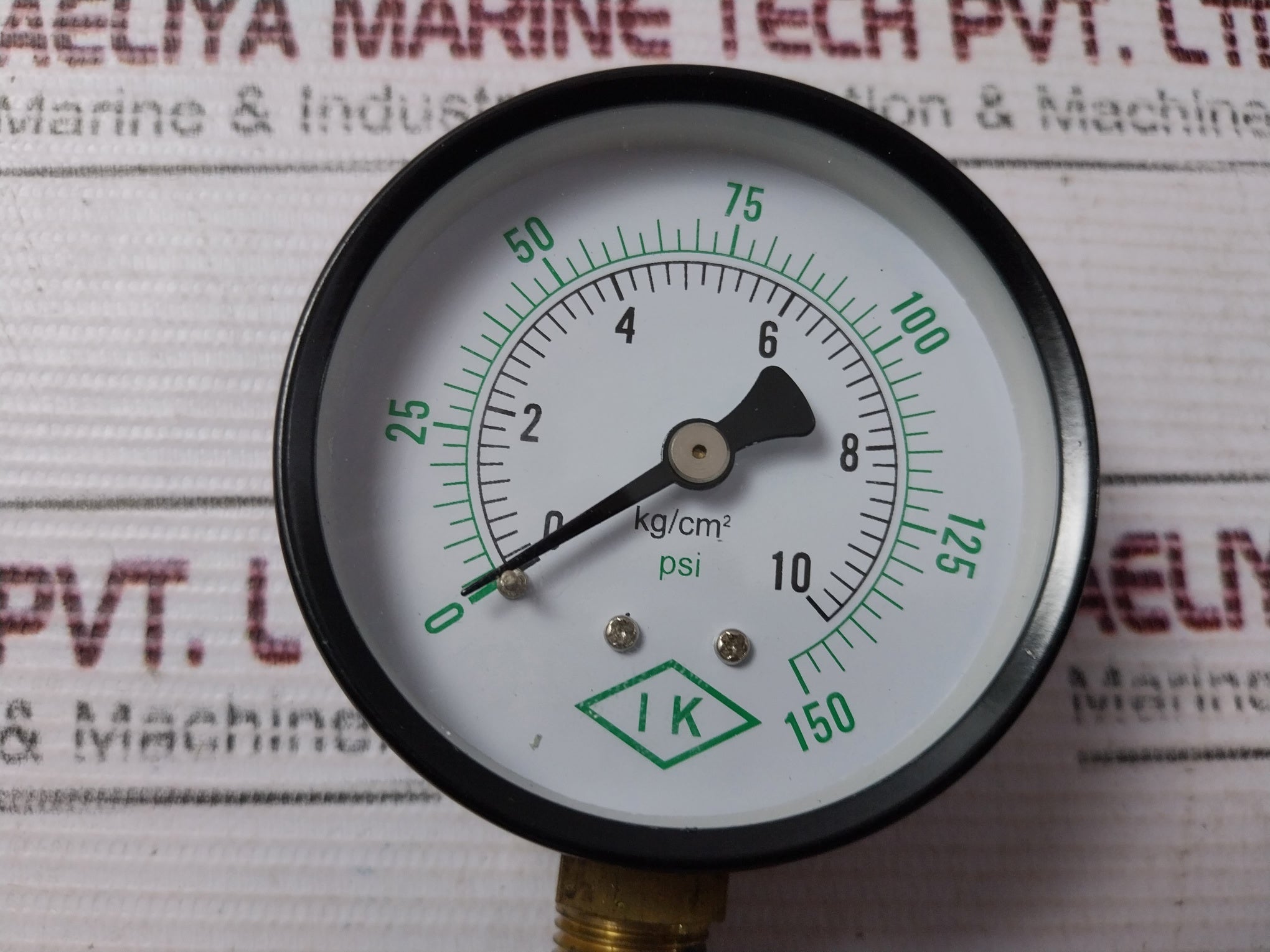 Ik Instruments 0-10 Kg/Cm2 Pressure Gauge