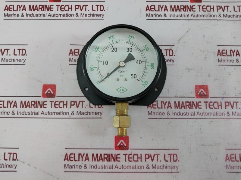 Ik Instruments 100-p-b 1303 Pressure Gauge 0-700 Psi 3/8