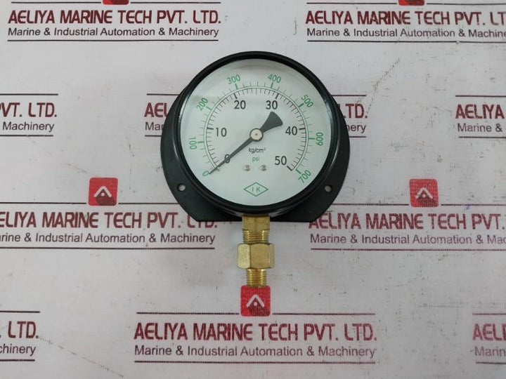Ik Instruments 100-p-b 1303 Pressure Gauge 0-700 Psi 3/8