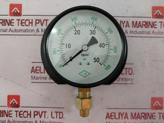 Ik Instruments 100-p-b 1303 Pressure Gauge 0-700 Psi 3/8" Pt 0-50 Kg/Cm2