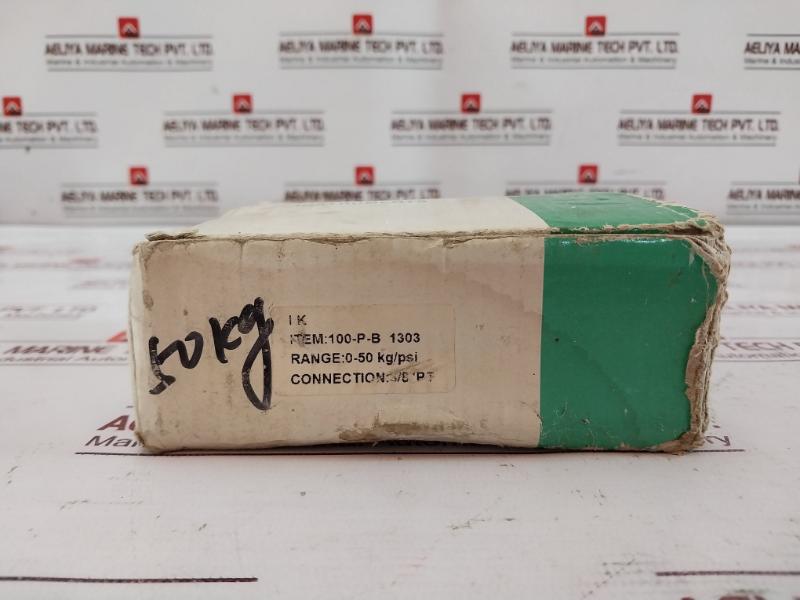 Ik Instruments 100-p-b 1303 Pressure Gauge 0-700 Psi 3/8