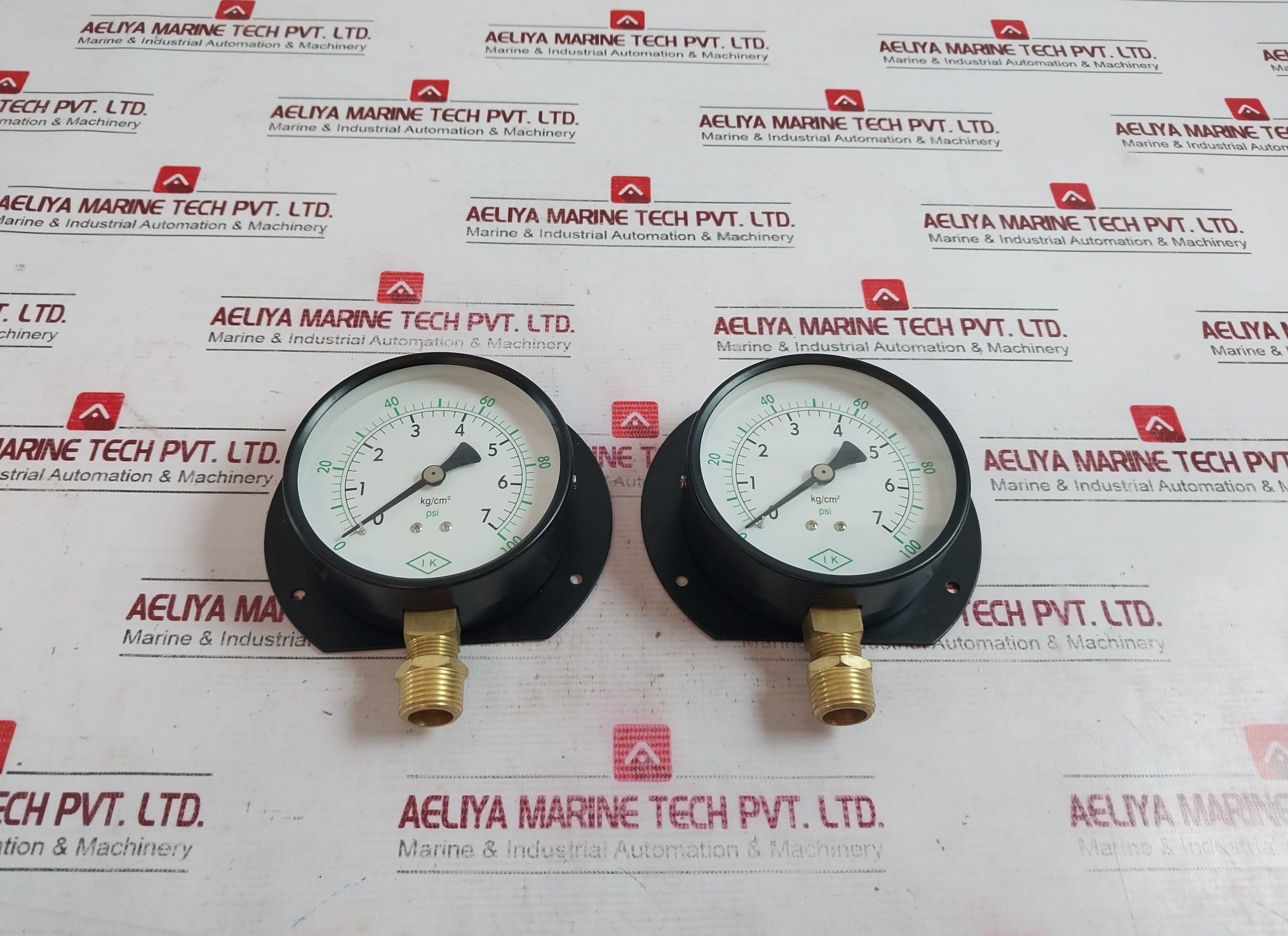 Ik Instruments 100-p-b Pressure Gauge 0-7 Kg/Psi