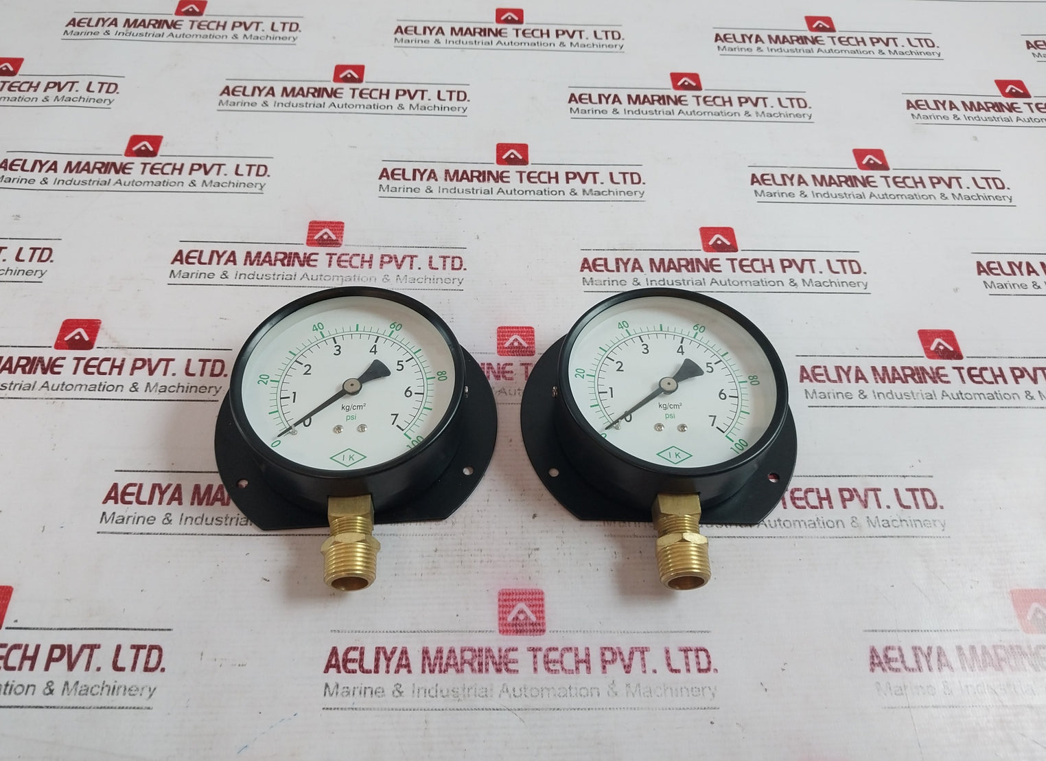 Ik Instruments 100-p-b Pressure Gauge 0-7 Kg/Psi