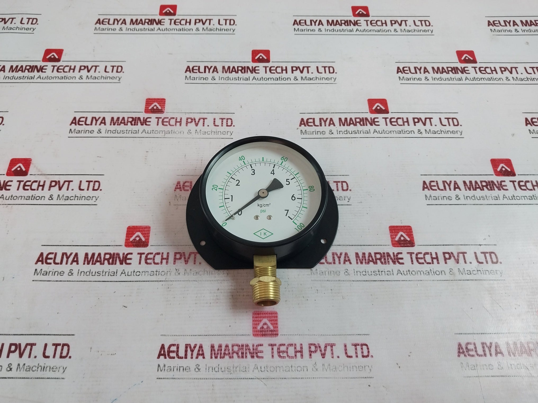 Ik Instruments 100-p-b Pressure Gauge 0-7 Kg/Psi