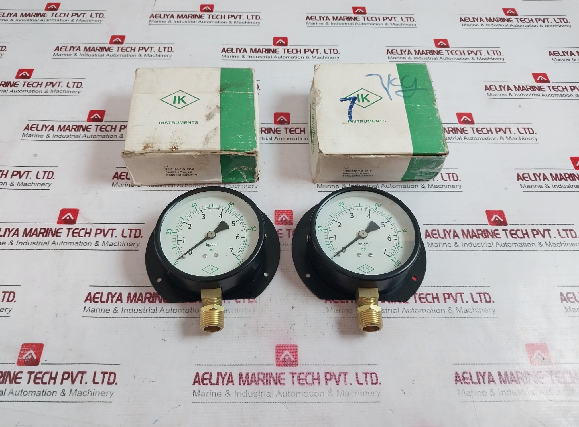 Ik Instruments 100-p-b Pressure Gauge 100 7 Kg/Psi