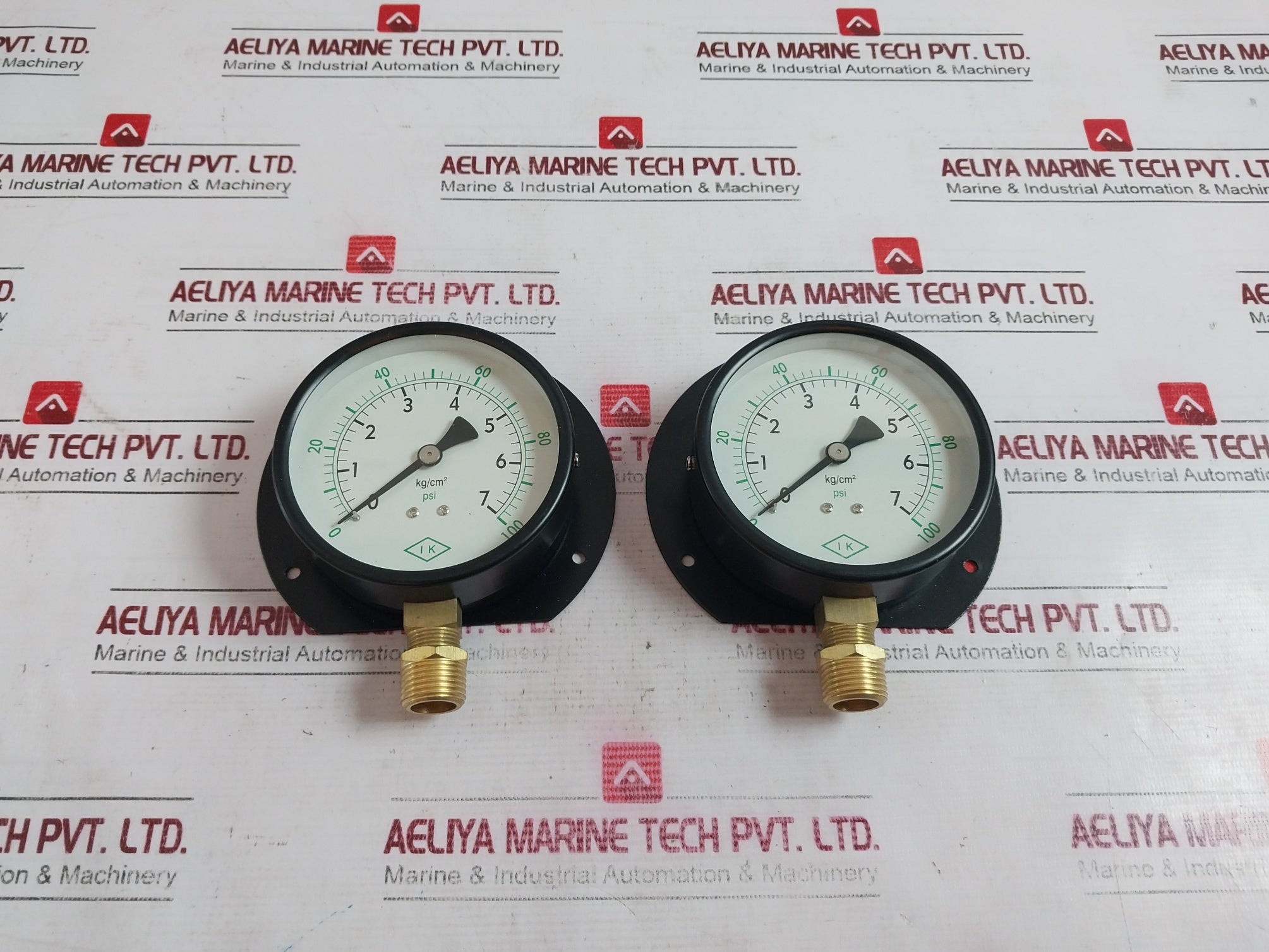 Ik Instruments 100-p-b Pressure Gauge 100 7 Kg/Psi