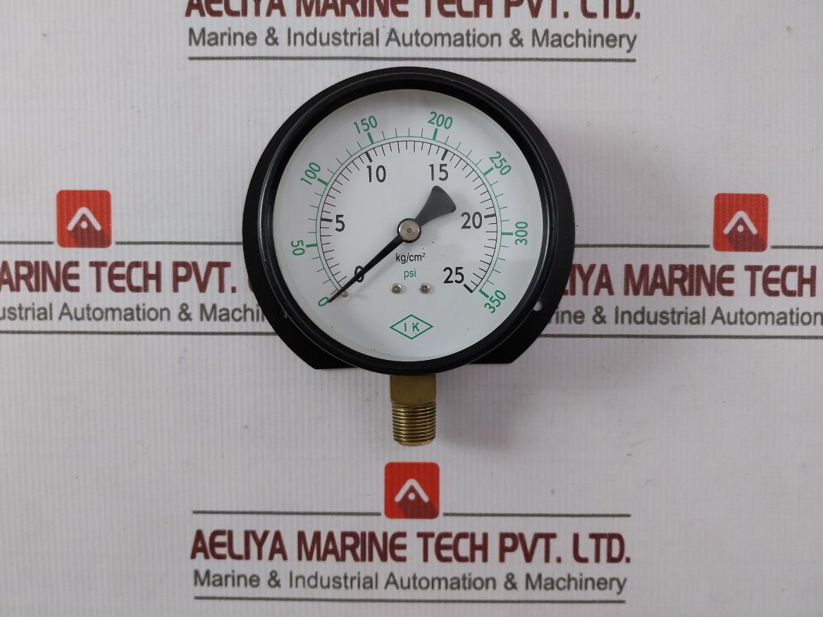 Ik 0-25 Kg/Cm2 Pressure Gauge 0-350 Psi