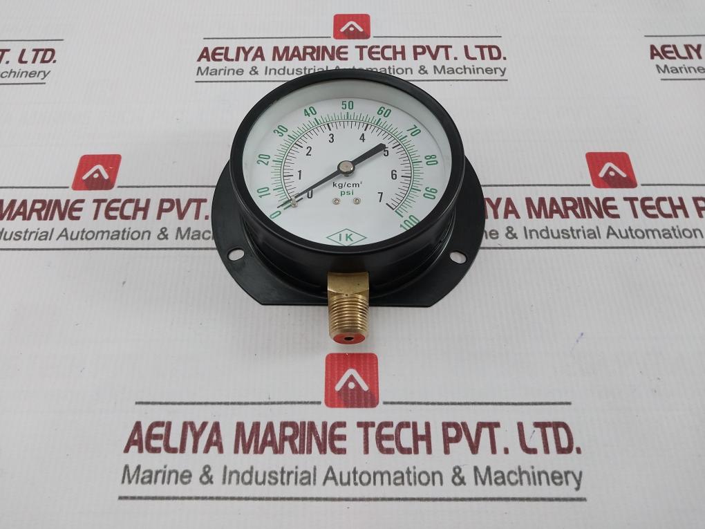 Ik 0-7 Kg/Cm2 Pressure & Temperature Gauge 0-100 Psi