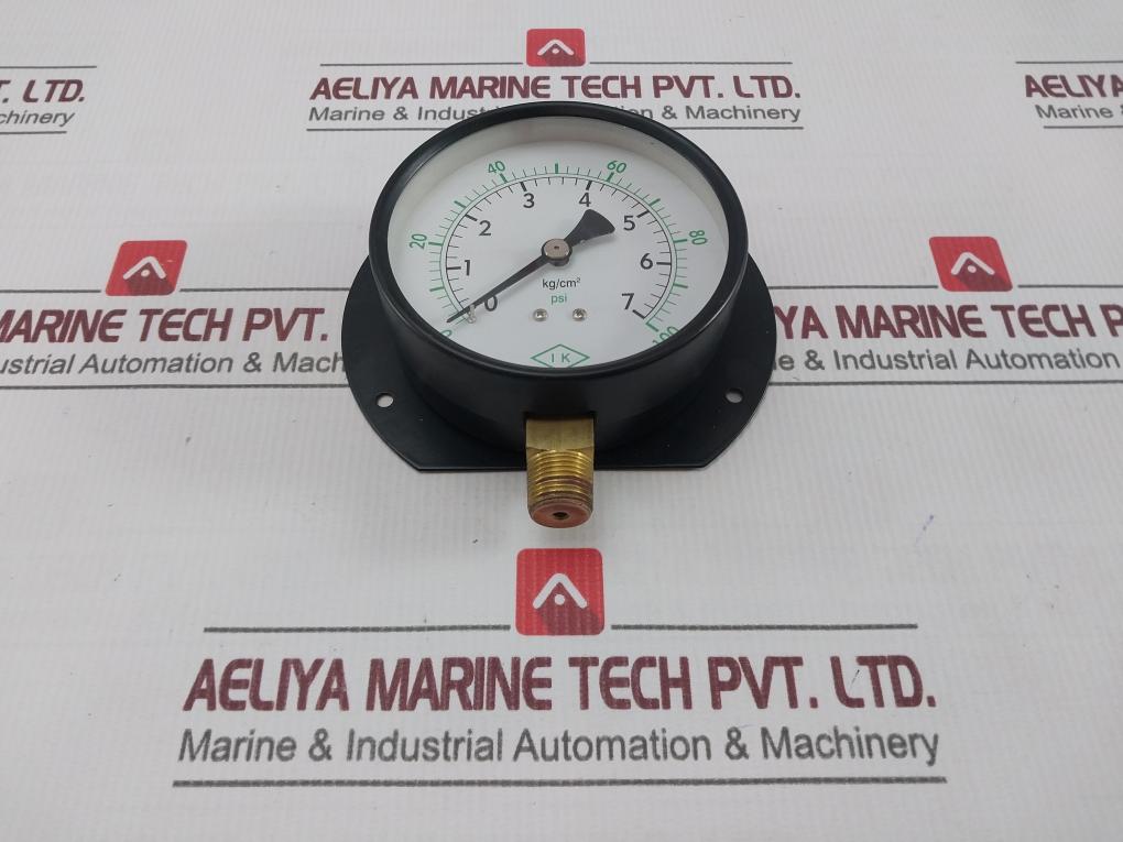 Ik Instruments 0-7 Kg/Cm2 Pressure & Temperature Gauge 0-100 Psi