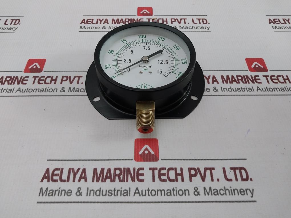Ik Instruments Pressure Gauge 0-15 Kg/Cm2,0-200 Psi