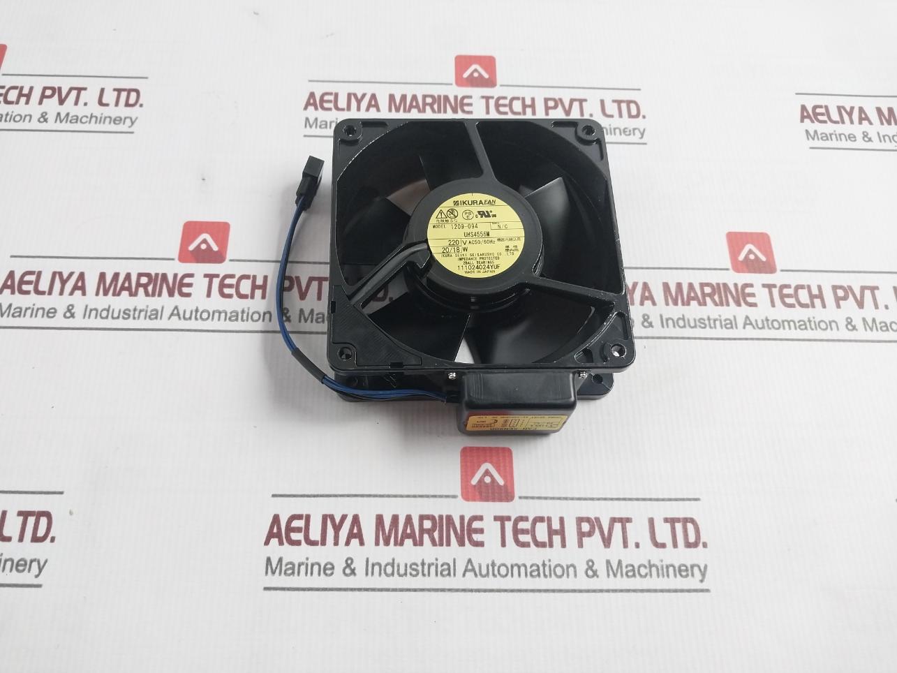 Ikura Seiki Seisakusho 1209-094 Uhs4556M Axial Cooling Fan 220V Ac,50/60Hz