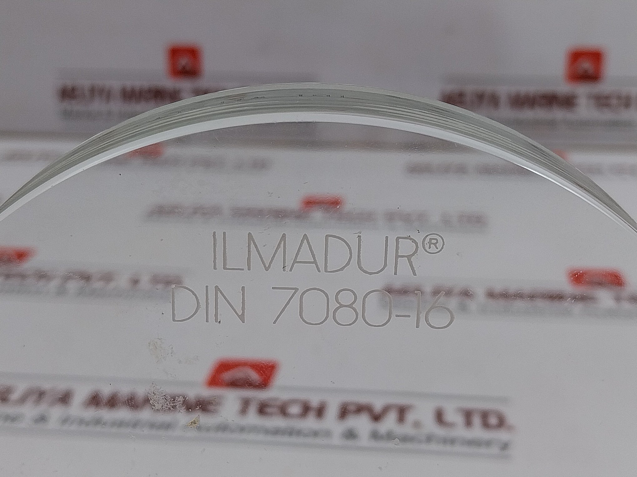 Ilmadur Din 7080-16 Glass, Sight 4 In Asme Lens Sg-arc-4-lens