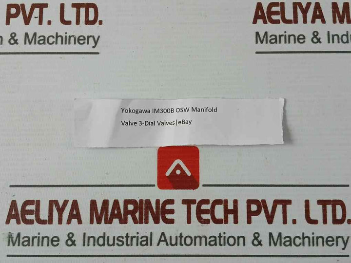 Im300B Manifold Valve 3-dial Valves Brand Yokogawa