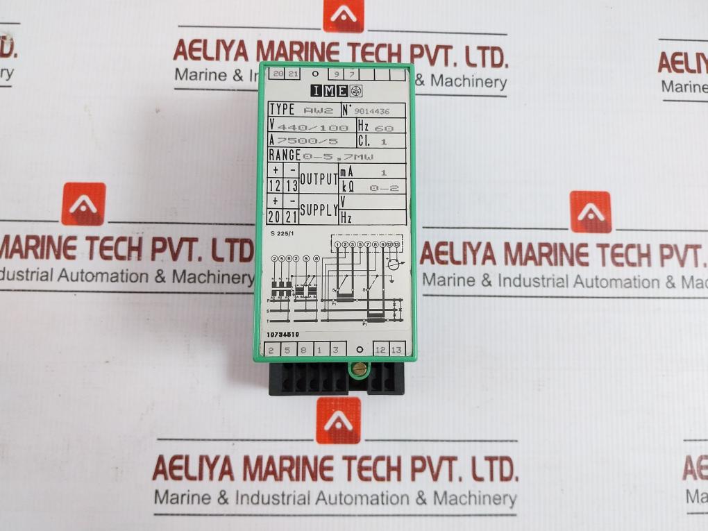 Aw2 Power Transducer With Analogue Mw Indicator Meter 440V Ac 60 Hz Assembly Ime
