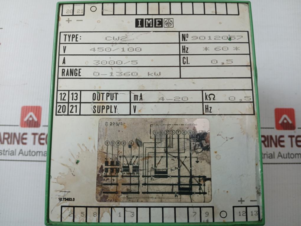 Ime Power Transducer Alarm Relay Cw2
