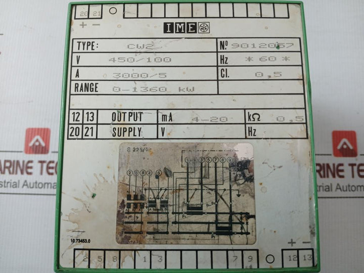 Ime Power Transducer Alarm Relay Cw2