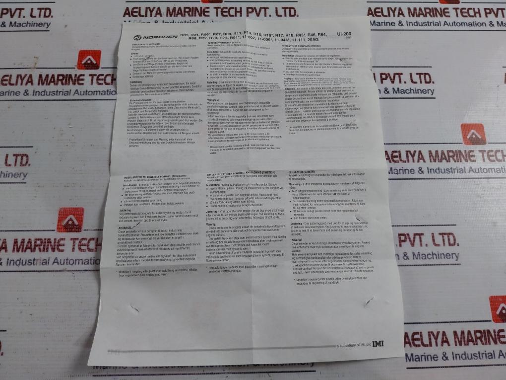 Imi Norgren R73g-4gk-rmn Air Regulator/pressure Regulator (175 °f Max - 80 °c Max)