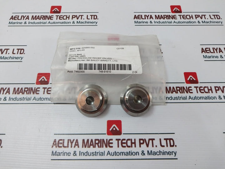 Imi Bailey 025965-002 Pressure Relief Valve