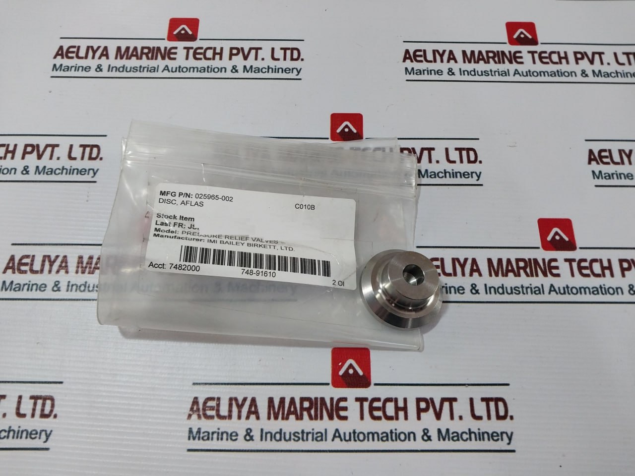 Imi Bailey 025965-002 Pressure Relief Valve