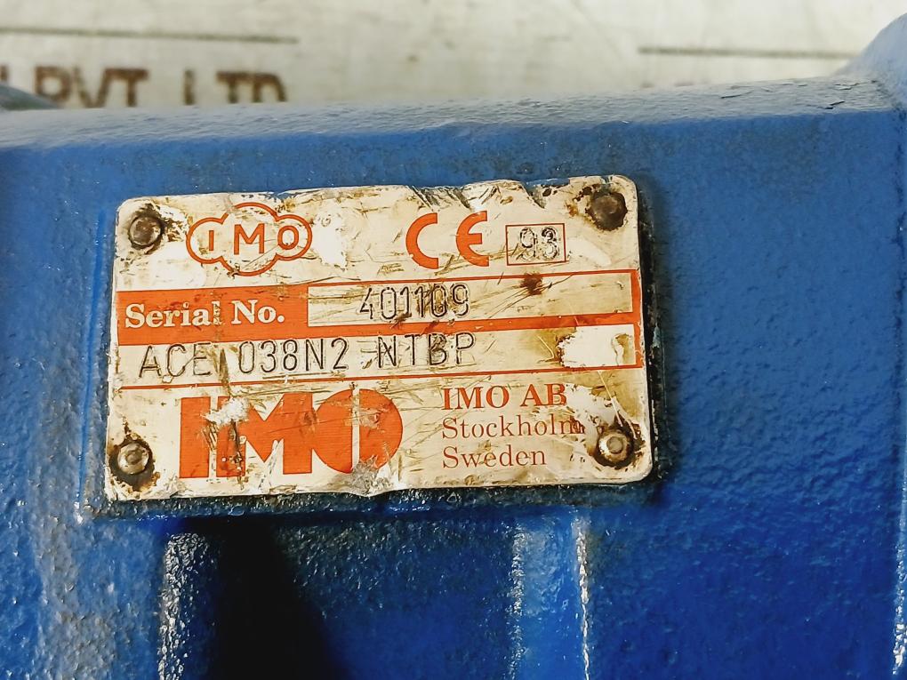 Imo Ace 038N2 Ntbp Oil And Fuel Transfer Triple Screw Pump (Minor Scratches)