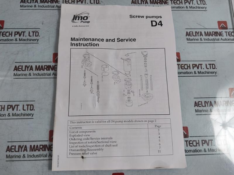 Imo D4 045N2 Lvbp G102 Screw Pump 10-1050 L/Min 16 Mpa