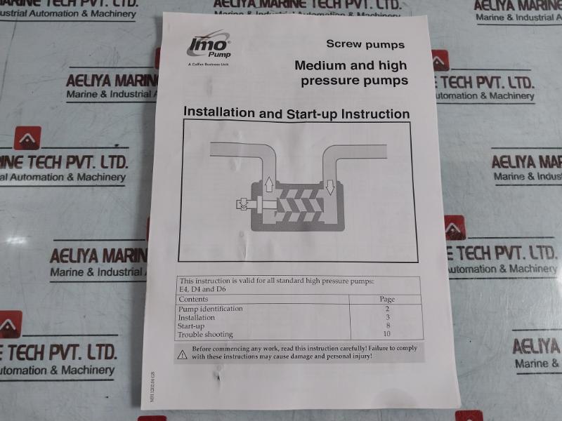 Imo D4 045N2 Lvbp G102 Screw Pump 10-1050 L/Min 16 Mpa