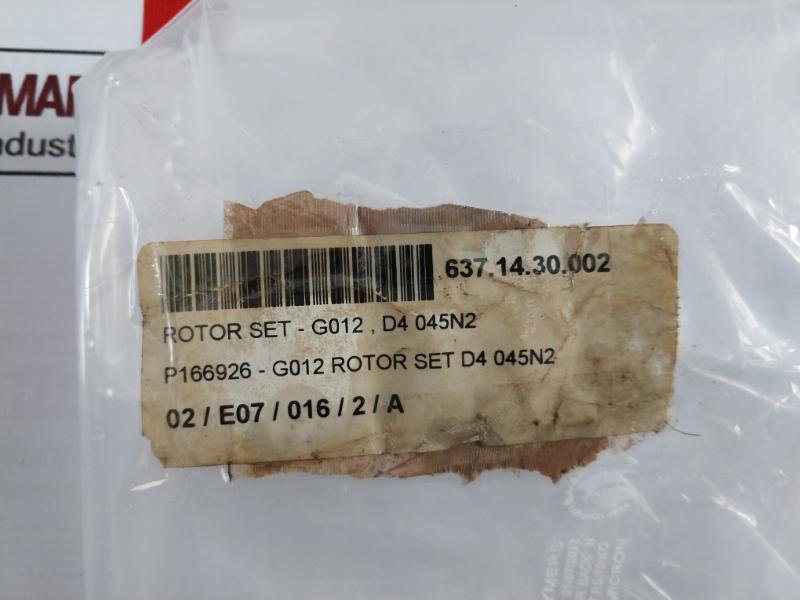 Imo G012 Rotor Set P166926 Screw Set For D4 045n2 637.14.30.002