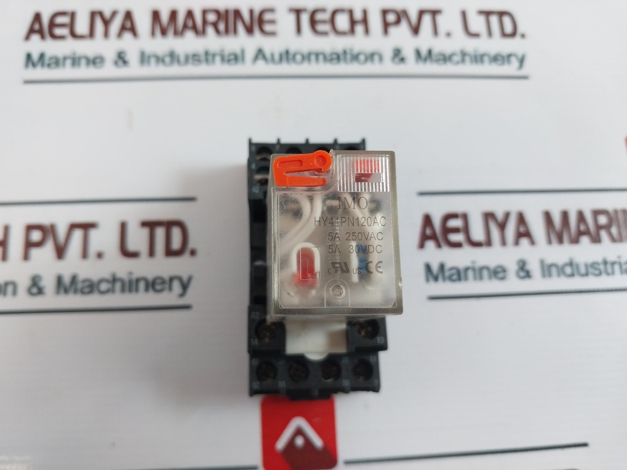 Imo Hy41Pn120Ac General Purpose Power Relay W/ Socket Srn4-c 5A 250Vac