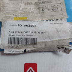 Imo P062893 Pump Rotor Set Acd 025L6 G012