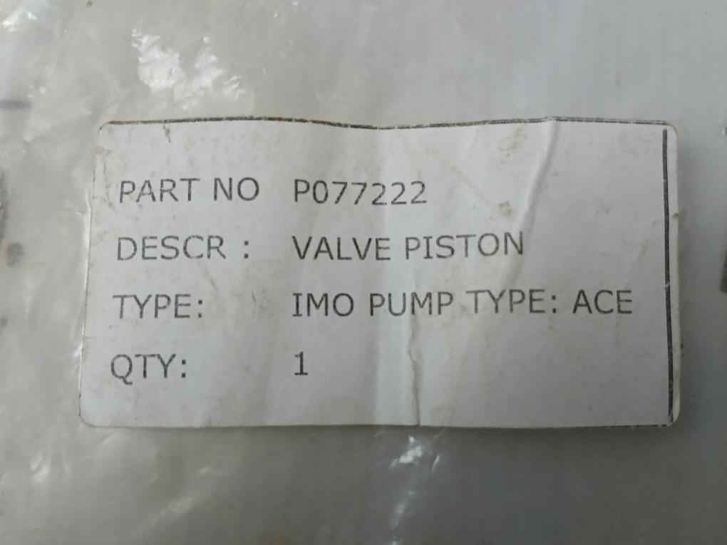 Imo P077222 Valve Piston