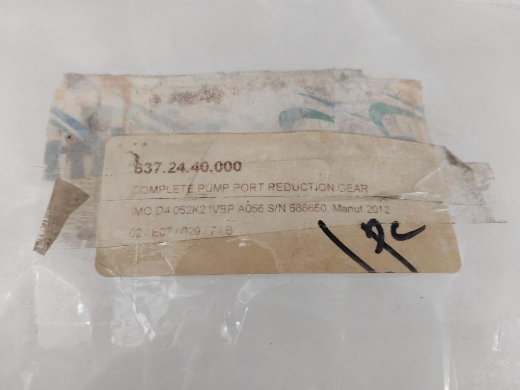 Imo Pump D4 052K2 Ivbp A056 Port Reduction Gear Complete Pump (Minor Scratches)