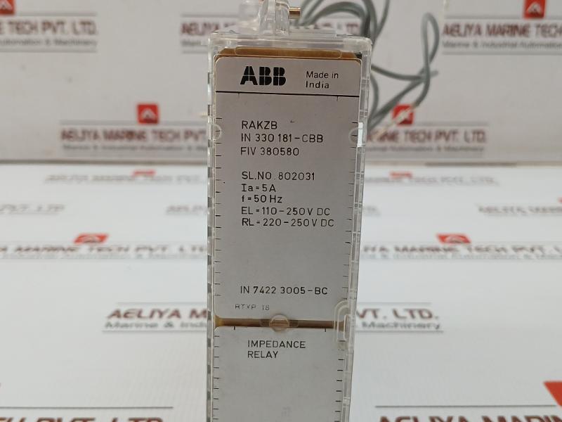 Impedance Relay 50Hz Abb Rtxp 18