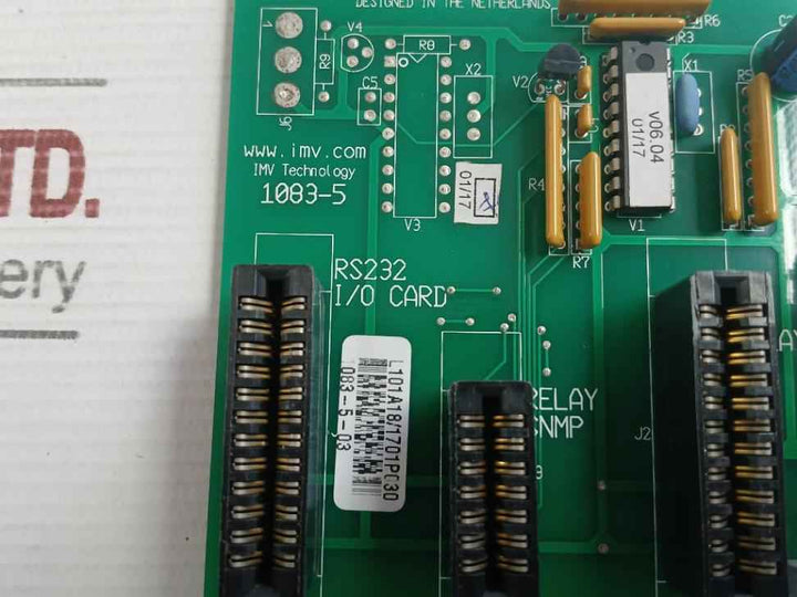 Imv Technology 94V-0 I/O & Relay Snmp Card 1083-5-03