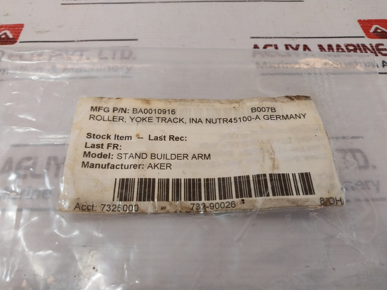 Ina Aker Nutr45100-a Yoke Track Roller Bearing Stand Builder Arm Ba0010916