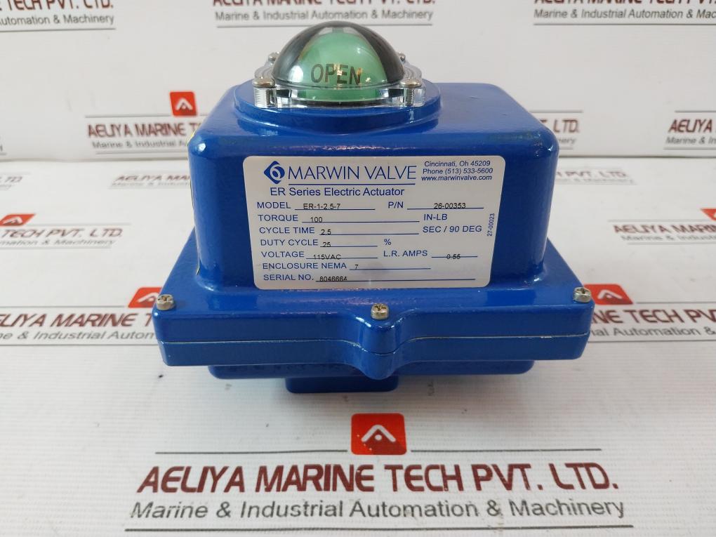 Indelac Controls Rxpbf03-2 Er Series Electric Actuator 100 Lb-in 115Vac