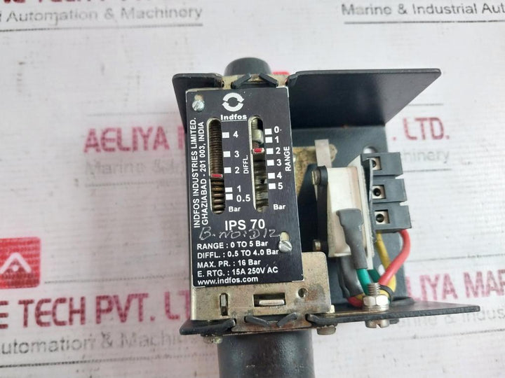 Indfos Ips 70 Industrial Pressure Switch 15A 250V Ac 16 Bar