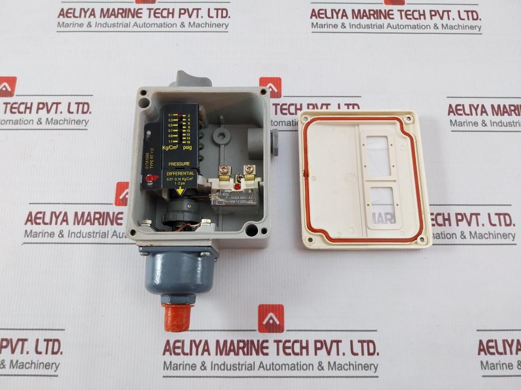Indfos Rt 112 Pb Pressure Switch Ac 10A 380Vac Dc 12W 12–220V 0.1–1.1 Kg/Cm2