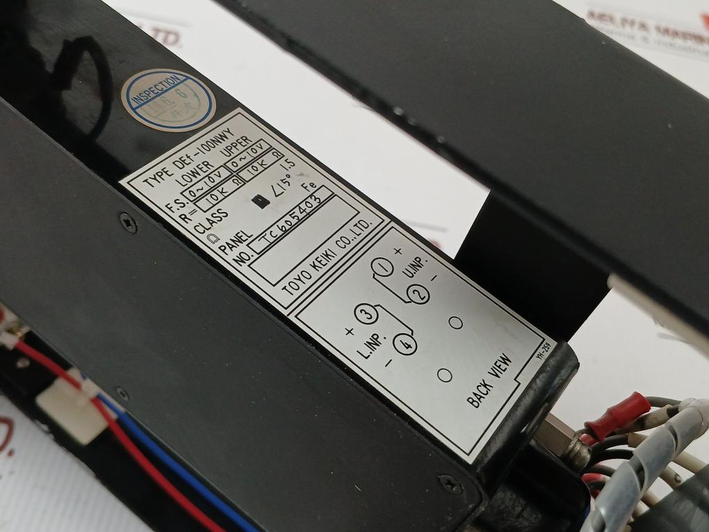 Indicating Meter For Special Instrumentation Def-100Nwy Toyo Keiki