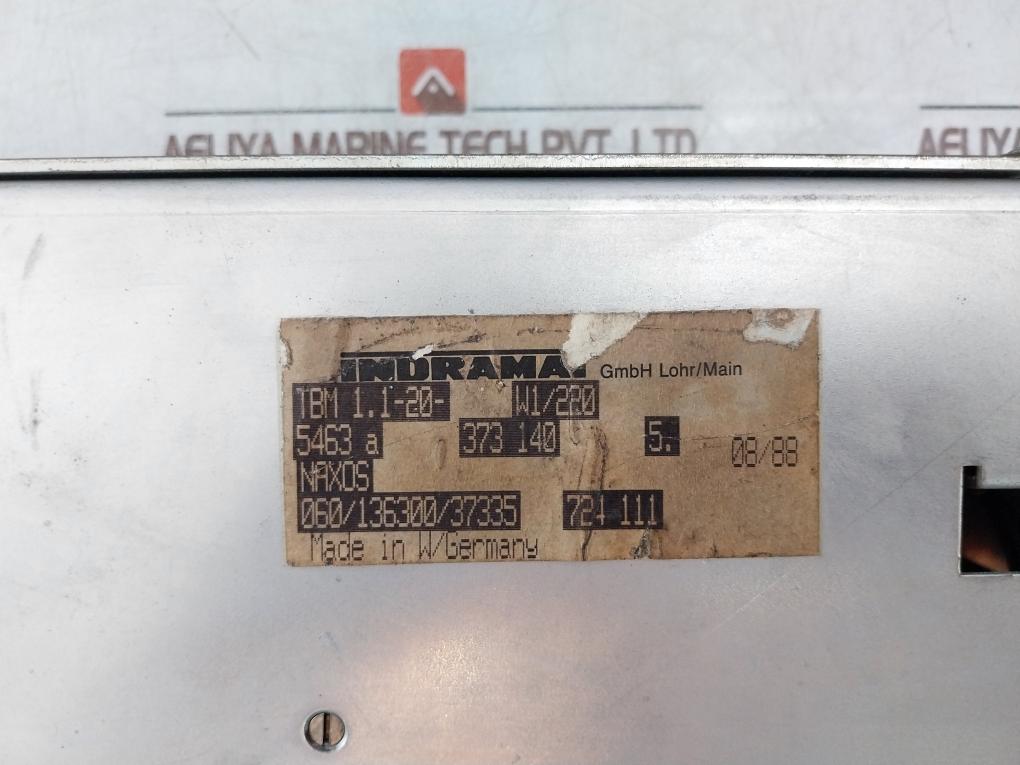 Indramat Tbm 1.1-20-w1/220 Ac Servo Bleeder Module