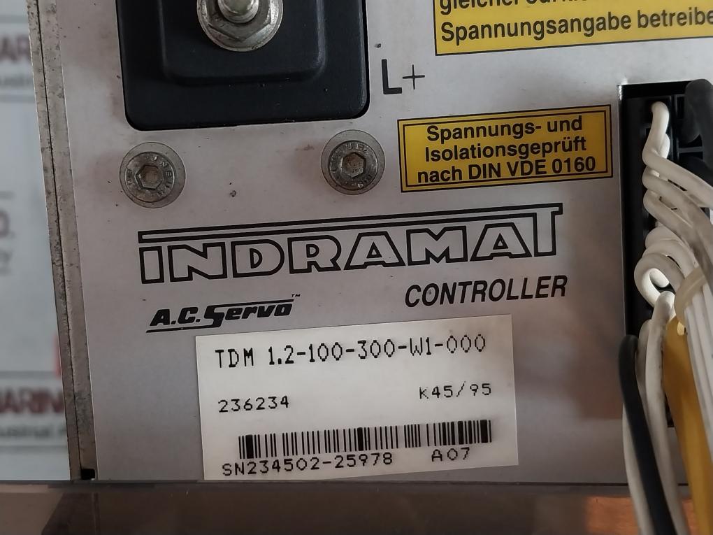 Indramat Tdm 1.2-100-300-w1-000 Ac Servo Drive Controller 236234